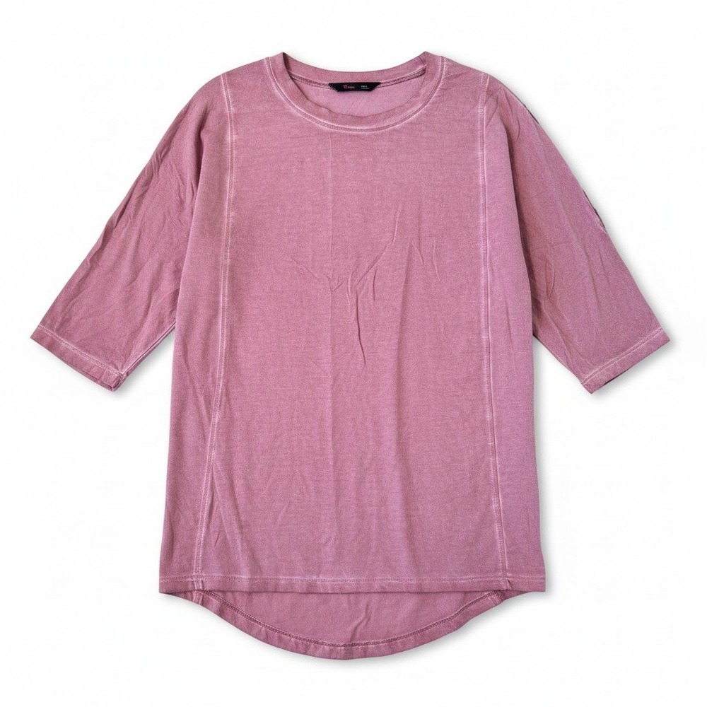 Stoic Womens Dusty Rose Pink Cut Out Shoulder High‎ Low Tunic Top Size S
